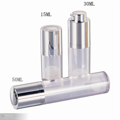 empty 15ml 30ml 50ml  cosmetic twist up rotate airless pump bottle