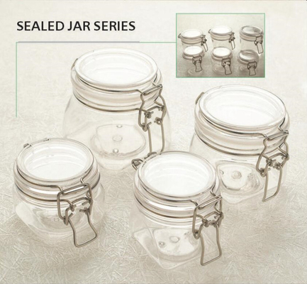 Wholesale Cheap Wide Mouth Small Canning Jar With Wire Lid Favor Swing Storage Snap Top Air Tight  Food  Container