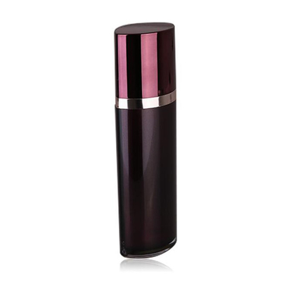 60ml 2 ounce  cosmetic airless bottle with silver ring