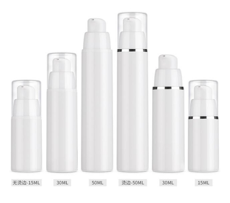 Face cream oil cosmetic packaging 15ml 30ml 50ml plastic PP airless pump bottle for lotion