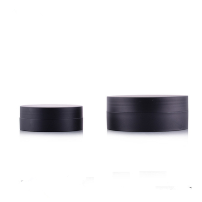 30g/100g Plastic Cosmetic Packaging matt black cream Jar for men