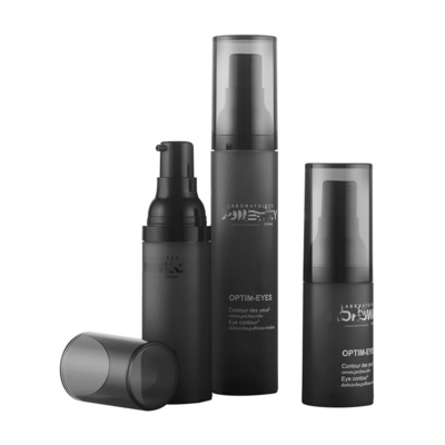 15ml 30ml 50ml  Empty PP Airless Pump Bottles for Men Cosmetic, 1oz 1.66oz  black vacuum dispenser Airless Cream