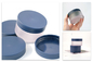 Wholesale froste Dark Blue 4oz 6oz 8oz Luxury Plastic Cosmetic Packaging Jars For Body Scrub Cream Butter Hair Mask Jars
