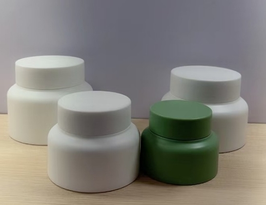 30ml 50ml 100ml 150ml Skin Care Cream matte Jar Black plastic Cosmetic Plastic Jar With Plastic Screw Cap