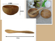 Environmentally friendly paint bamboo bowl bamboo spoon