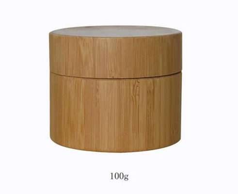косметический упаковывая бак бамбукового опарника 100ml бамбуковый