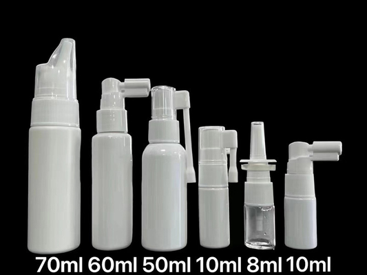 Бутылки насоса брызг тумана 8ML 10ML 50ML 60ML 70ML медицинские пластиковые пустые носовые