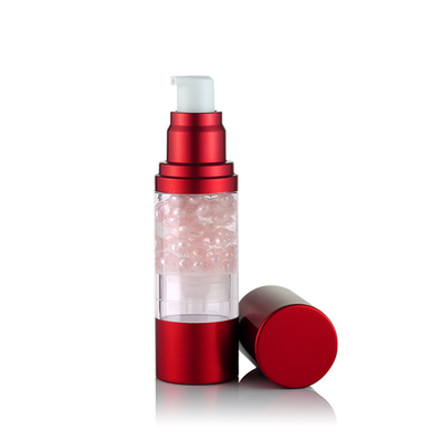 Роскошный КАК бутылка насоса лосьона красной безвоздушной бутылки пластиковая безвоздушная для бутылки брызг сыворотки безвоздушной