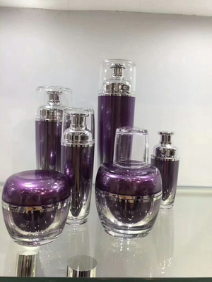Бутылка большого насоса лосьона бутылки красоты кожи бренда популярного пластикового косметического пурпурного акриловая