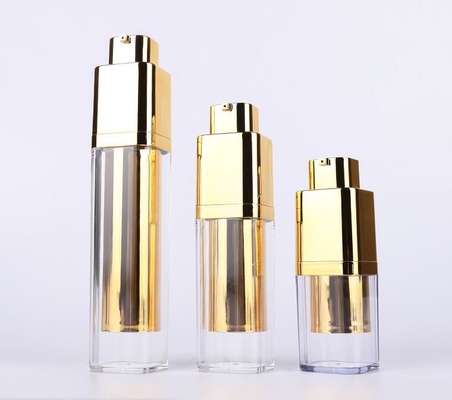 Повторно использованная пластиковая бутылка PP 15ML 30ML 50ML белая безвоздушная косметическая